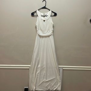 Cream color dress with gold sparkles